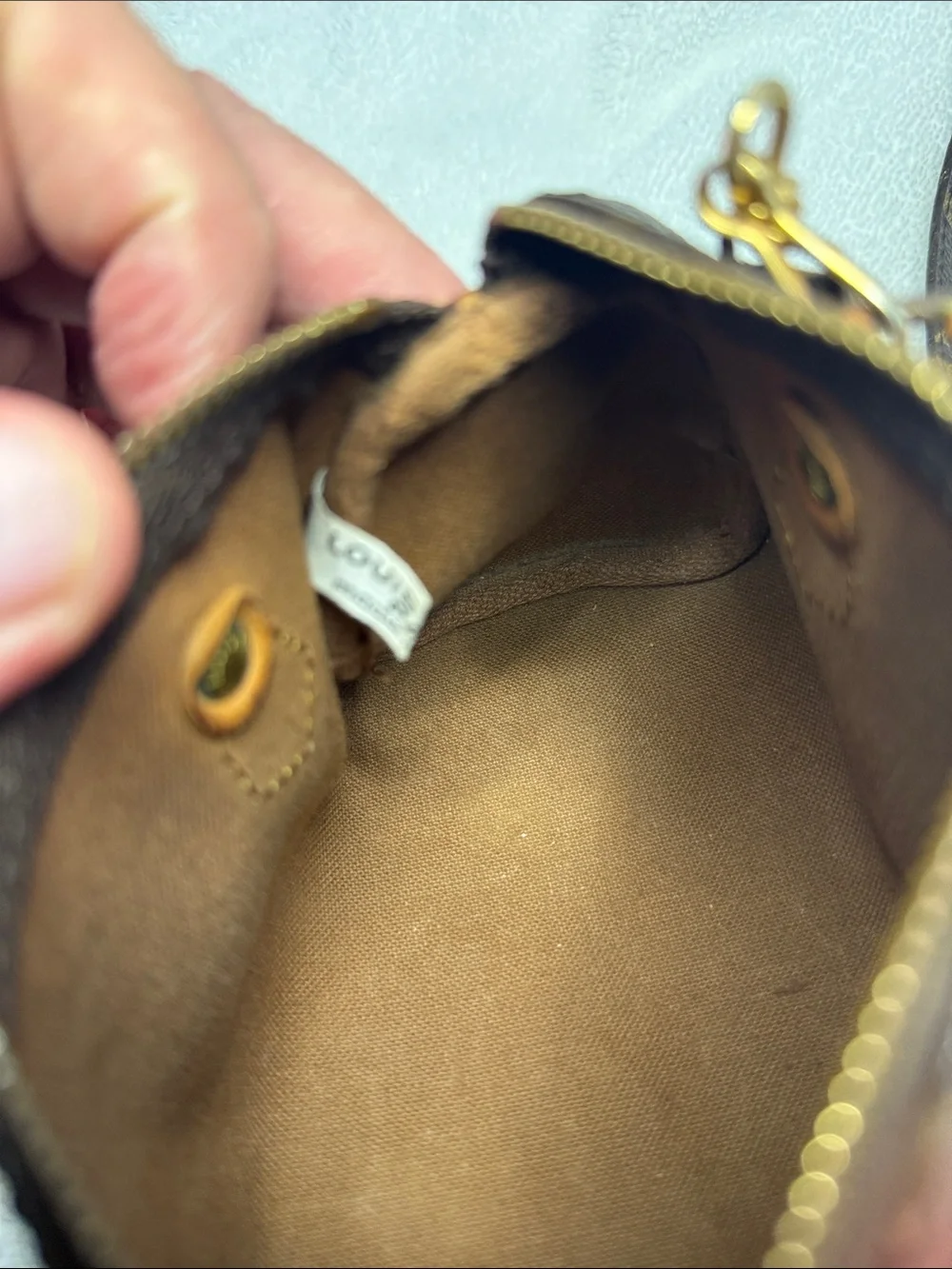 Louis Vuitton Mini Speedy Satchel and Authentic Louis Vuitton strap